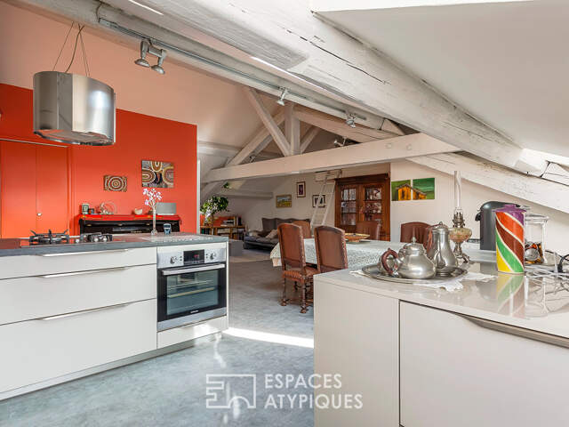 Un esprit loft sous les toits, un lieu à part — photo du bien