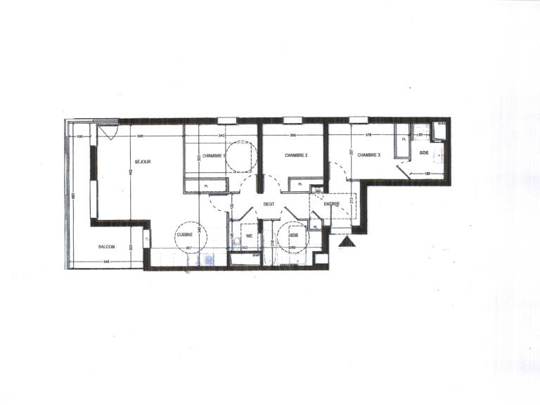 Nice Ouest 4 pièces récent TBE dernier étage (6/6) de 79 m2 + garage à 298000 euros — photo 1