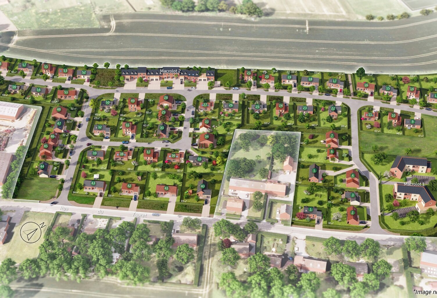 Vente terrain   La Couture (62136) — photo 1
