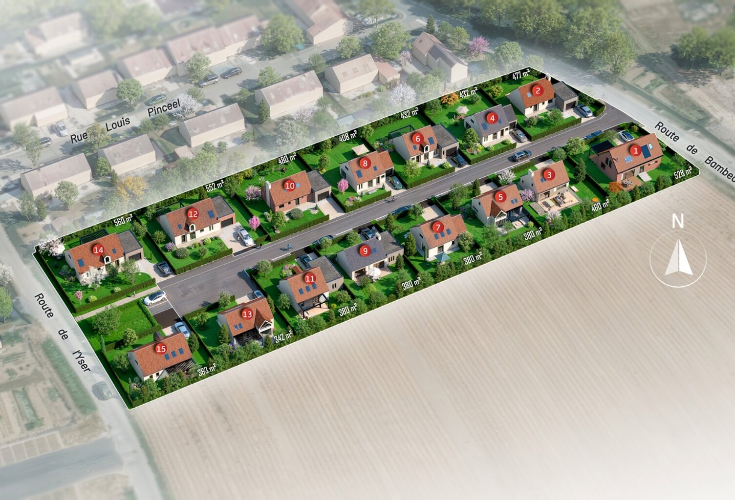Vente terrain   West-Cappel (59380) — photo 1