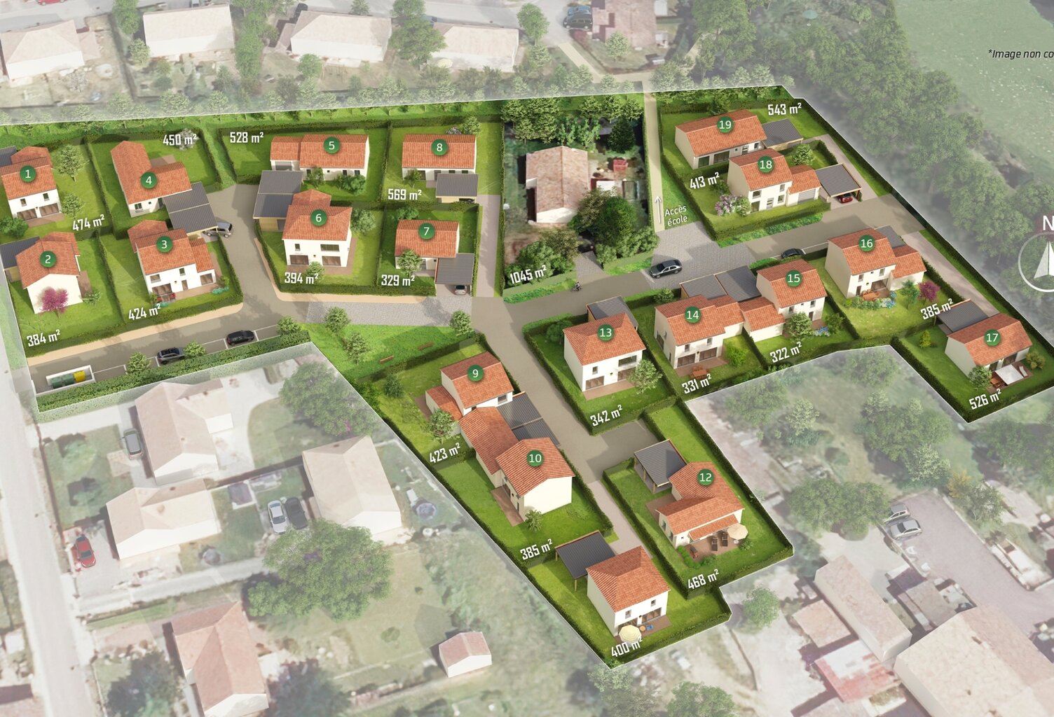 Vente terrain   La Sauve (33670) — photo 1