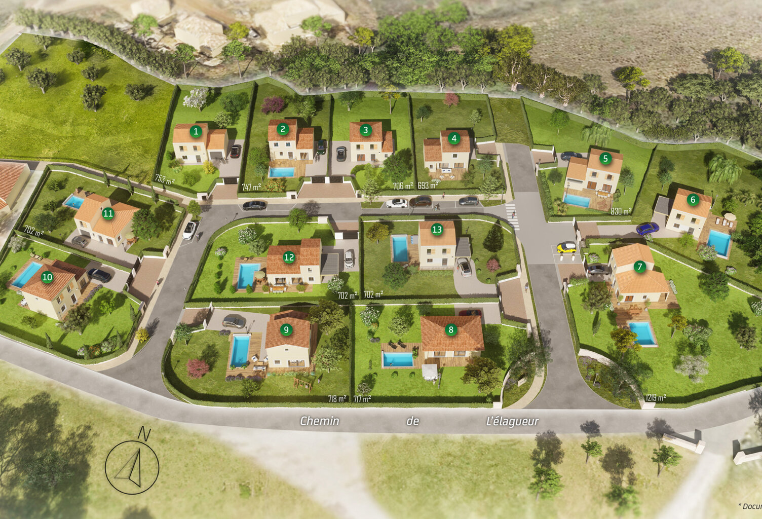Vente terrain   Murles (34980) — photo 1