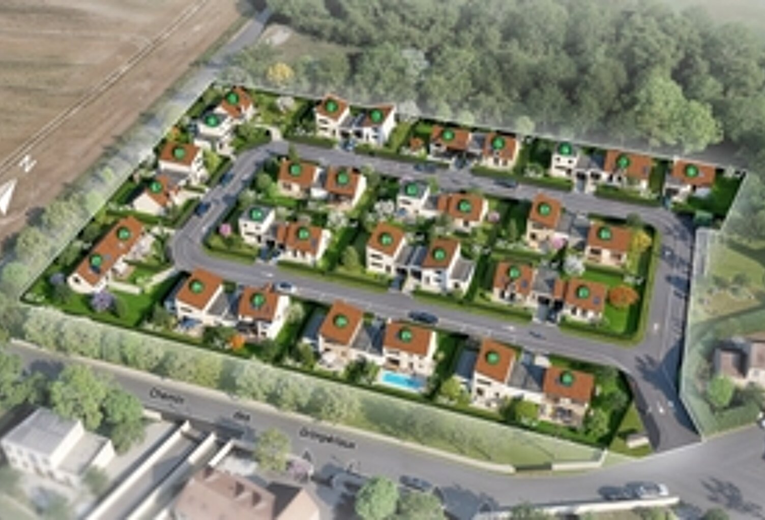 Vente terrain   Férolles-Attilly (77150) — photo 1
