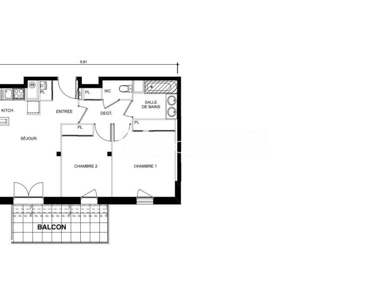 T2 SECTEUR AUCAMVILLE — photo 1