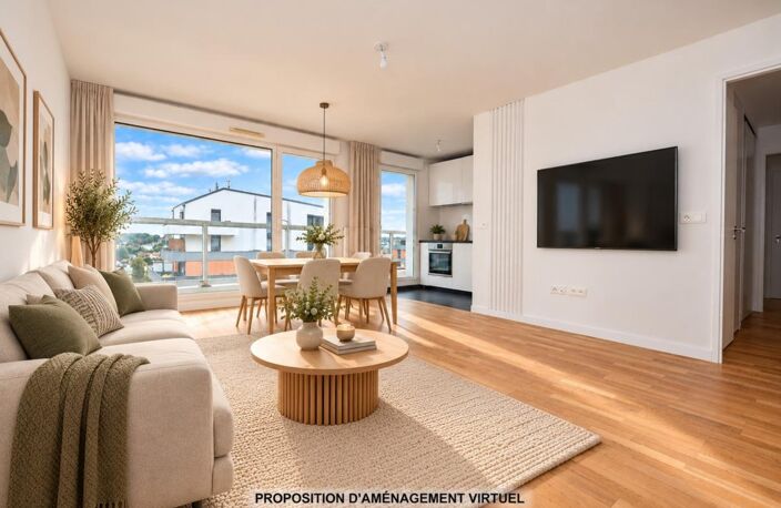 BAGNEUX - IMMEUBLE DE STANDING 2016 - 3P - 65,36 M² - 2 TERRASSES - CAVE - 2 PARKING SOUS-SOL — photo 4