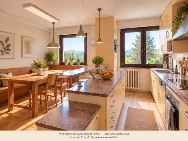 A VENDRE - POUGNY (01550) – Lumineux T3 traversant 74 m², Vue montagnes, proche Genève — photo du bien