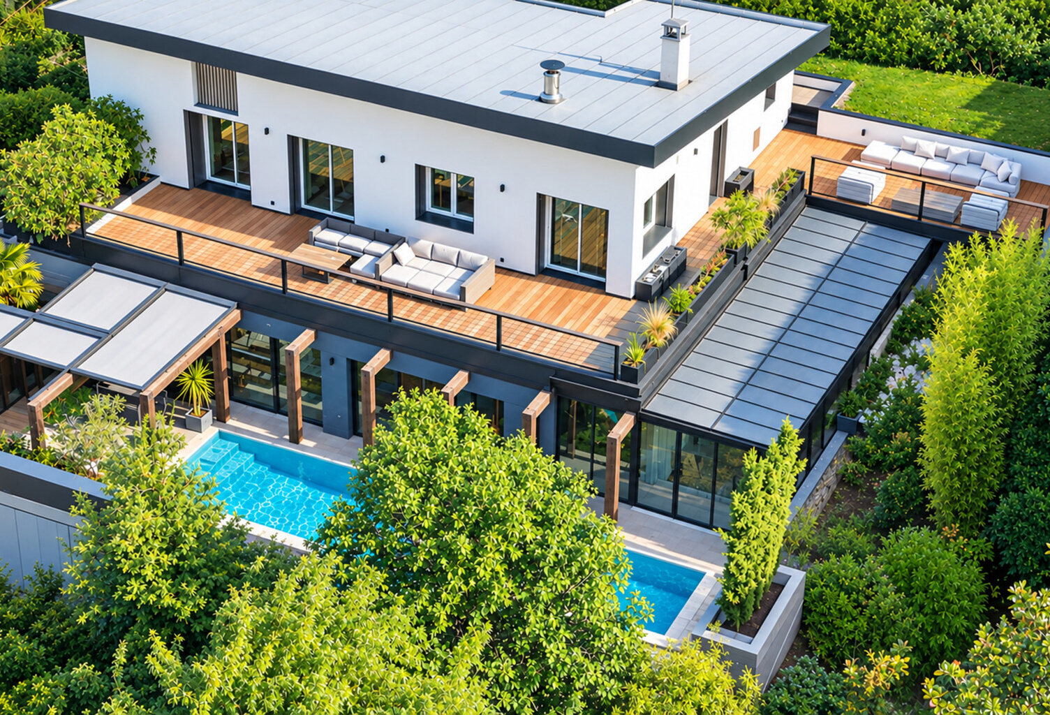 Maison à vendre 7 pièces (73) Maison de prestige avec piscine et vue sur le lac du Bourget – Aix-les-Bains – 270 m² - A proximité centre ville — photo 1