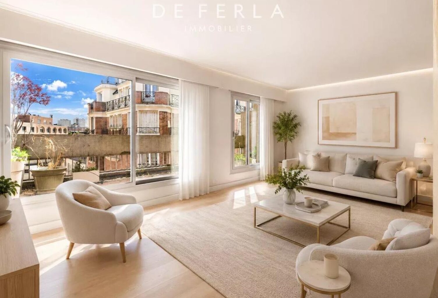 PARIS XIIIème, limitrophe Vème : Duplex familial en dernier étage avec terrasses — photo 1