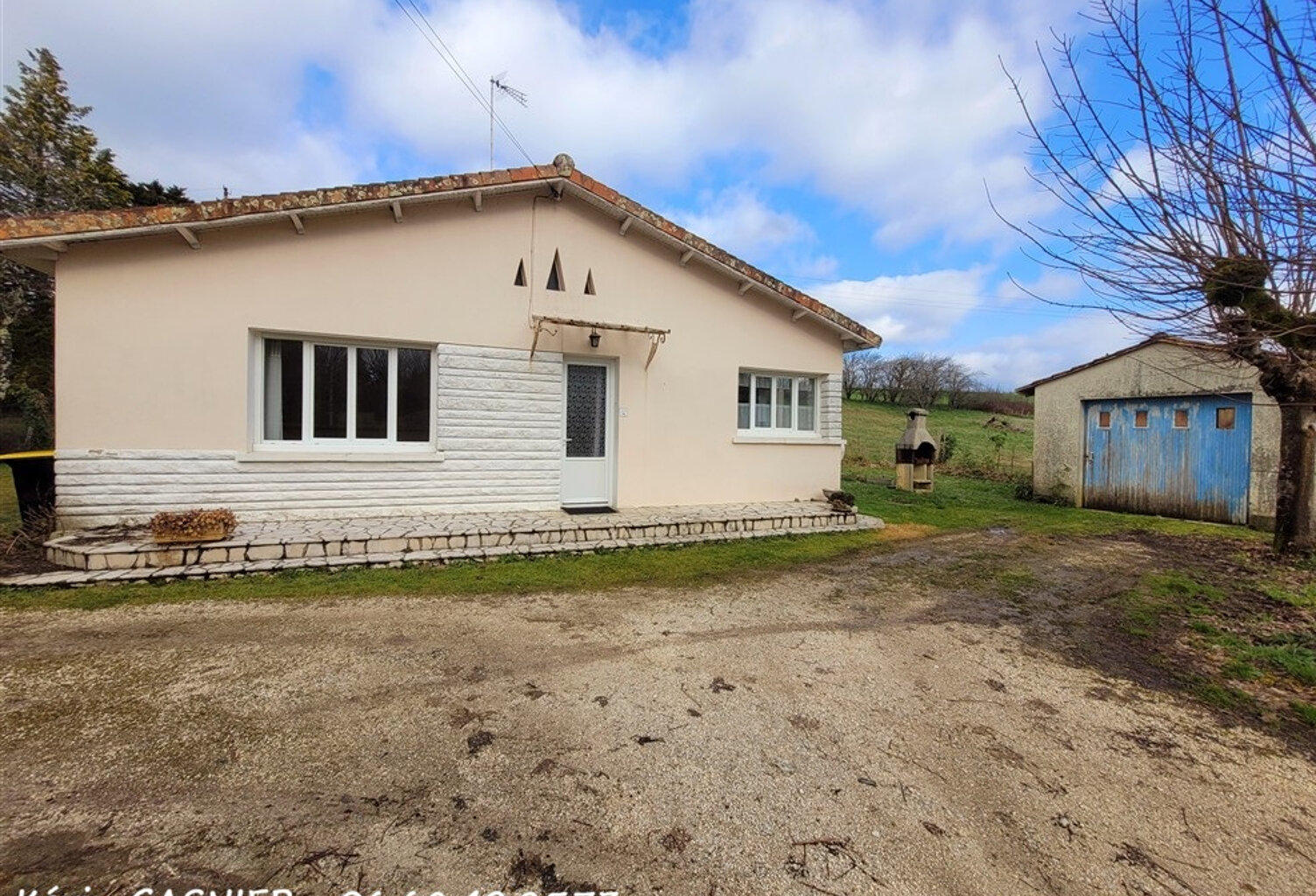 GARDES LE PONTAROUX (16320) : Maison plain pied de 96m2 avec garage — photo 1