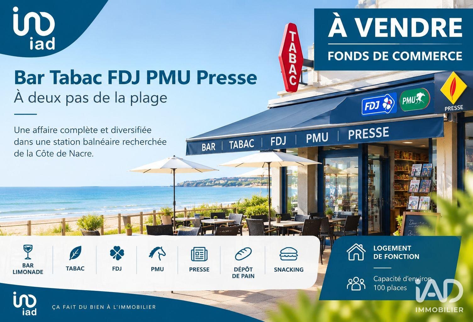 Vente Bar-tabac 140 m&sup2; — photo 1