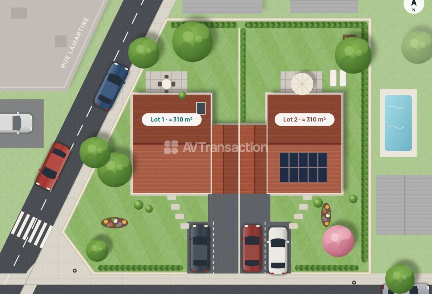 GENAS – RARE – Terrain à bâtir 310 m² – Secteur résidentiel rech — photo 1