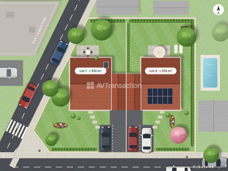 GENAS – RARE – Terrain à bâtir 310 m² – Secteur résidentiel rech — photo 1