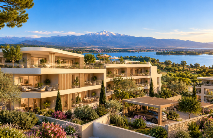 - VILLENEUVE-DE-LA-RAHO –  T3 D’EXCEPTION AVEC GRANDE TERRASSE - ENTRE LAC ET CANIGOU — photo 3