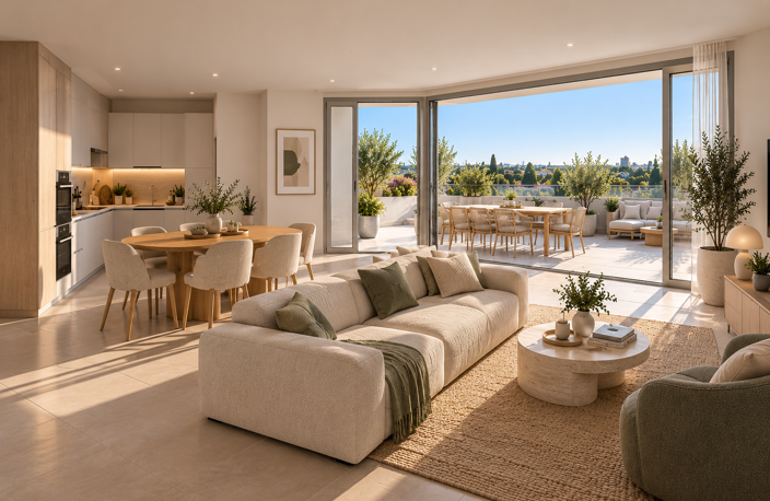 EXCEPTIONNEL T4 DUPLEX EN DERNIER ÉTAGE AVEC 96 M² DE TERRASSES — photo 2