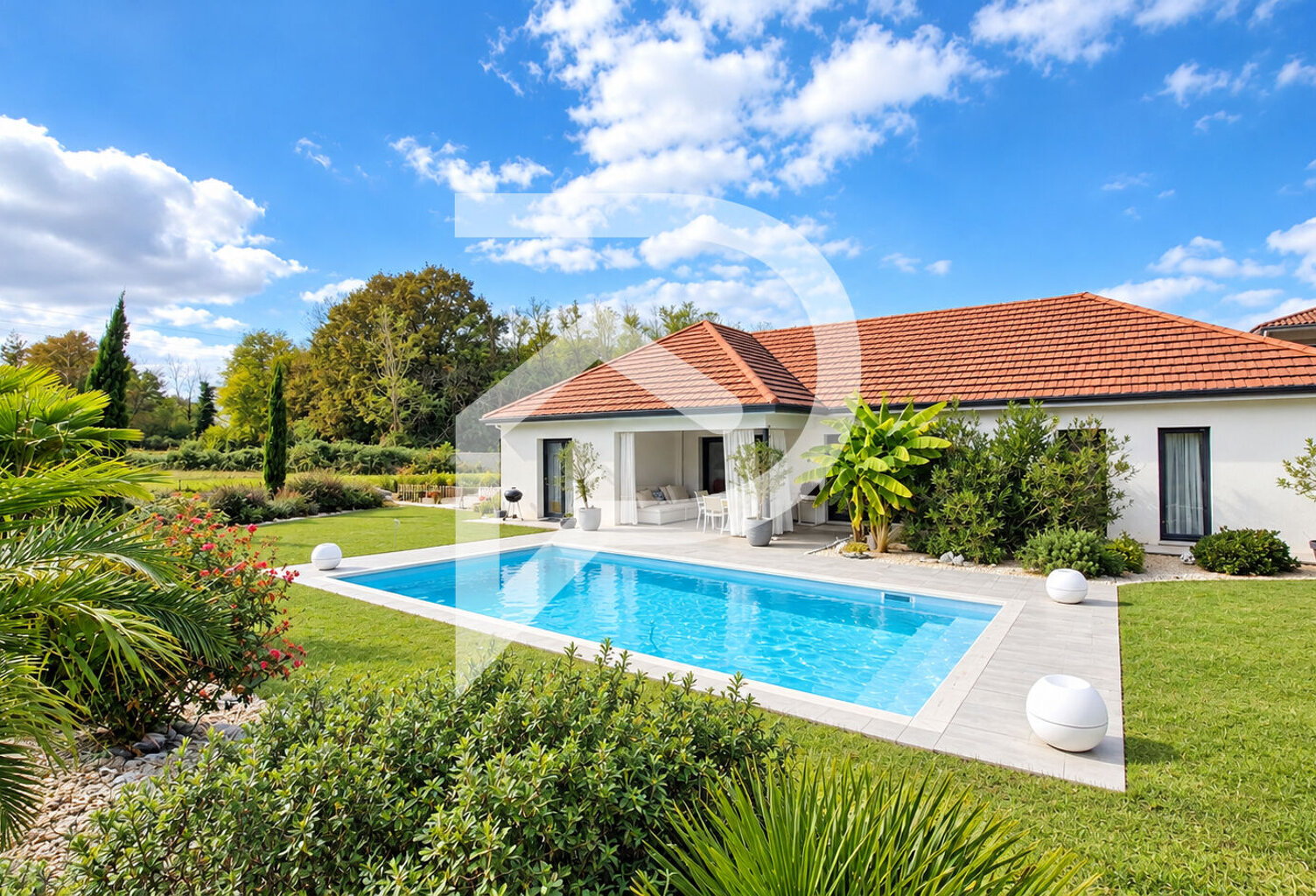 Maison contemporaine de plain-pied avec piscine 6 pièces 142 m² ORTHEZ — photo 1