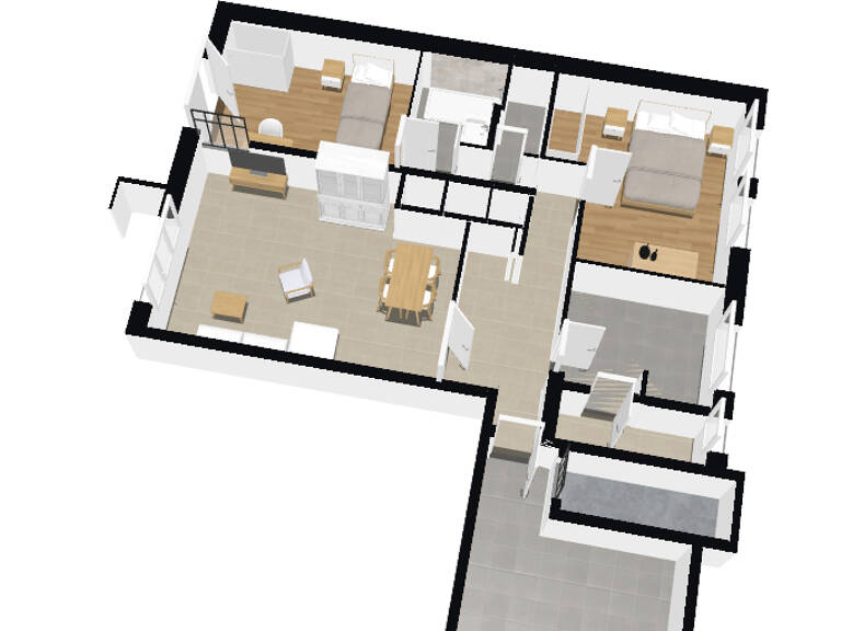 Appartement type T3 de 100m² Hyper Centre Mairie Roosevelt - 69500 BRON — photo 1