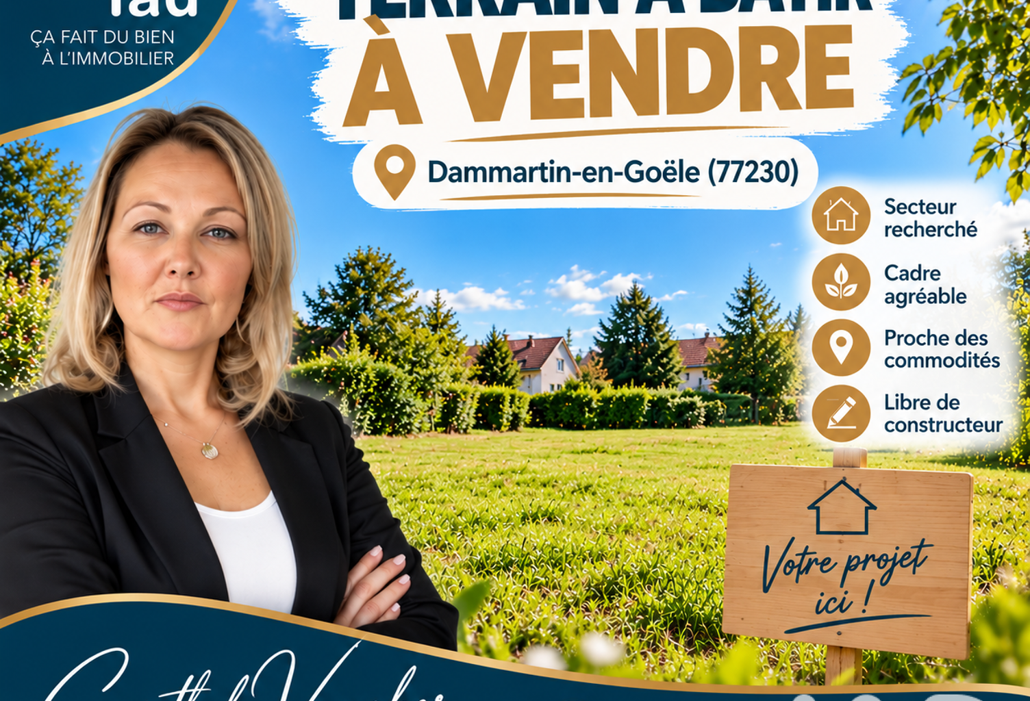 Vente Terrain à bâtir 1 028 m&sup2; — photo 1