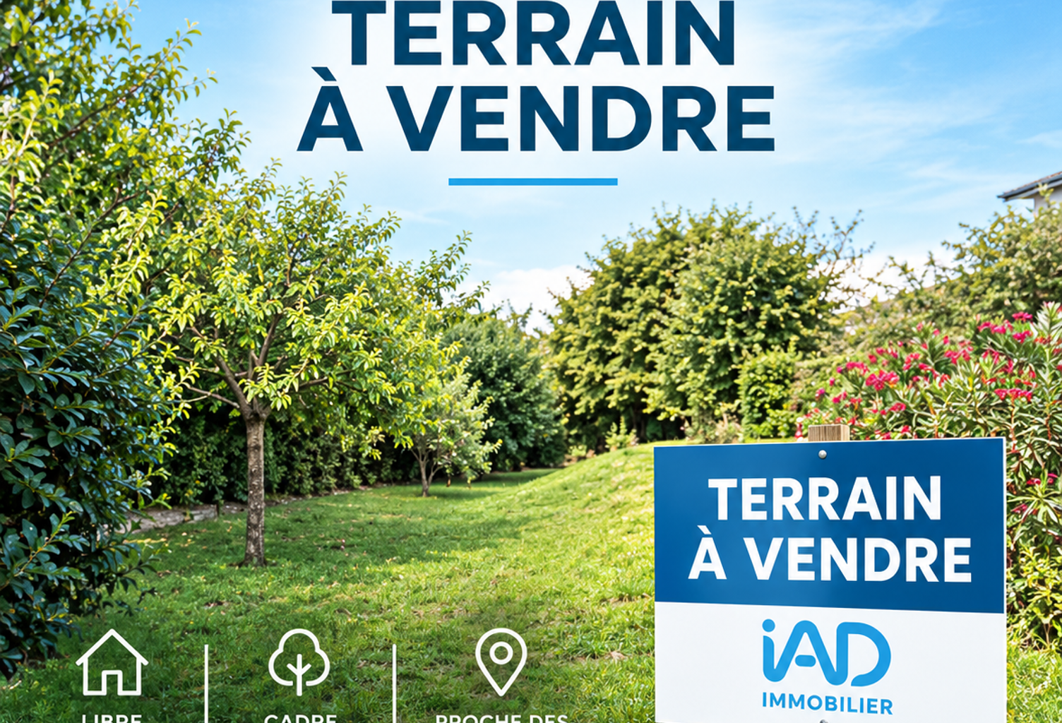 Vente Terrain à bâtir 869 m&sup2; — photo 1