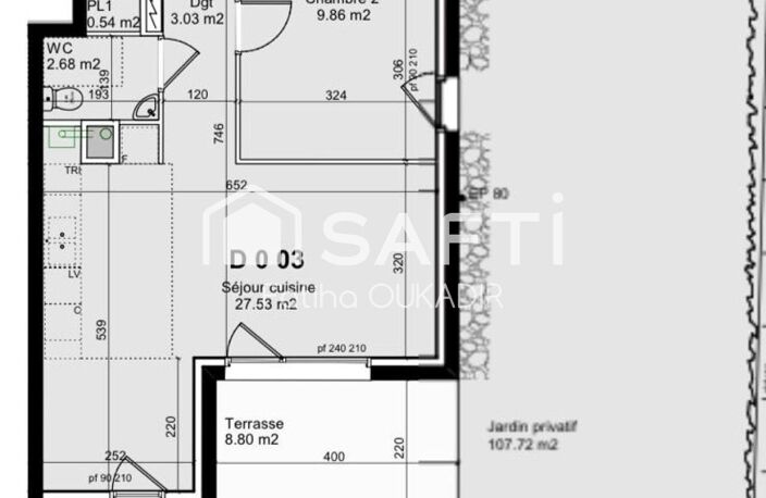 GUÉNANGE  Appartement T3 neuf avec jardin privatif, terrasse et 2 stationnements — photo 3