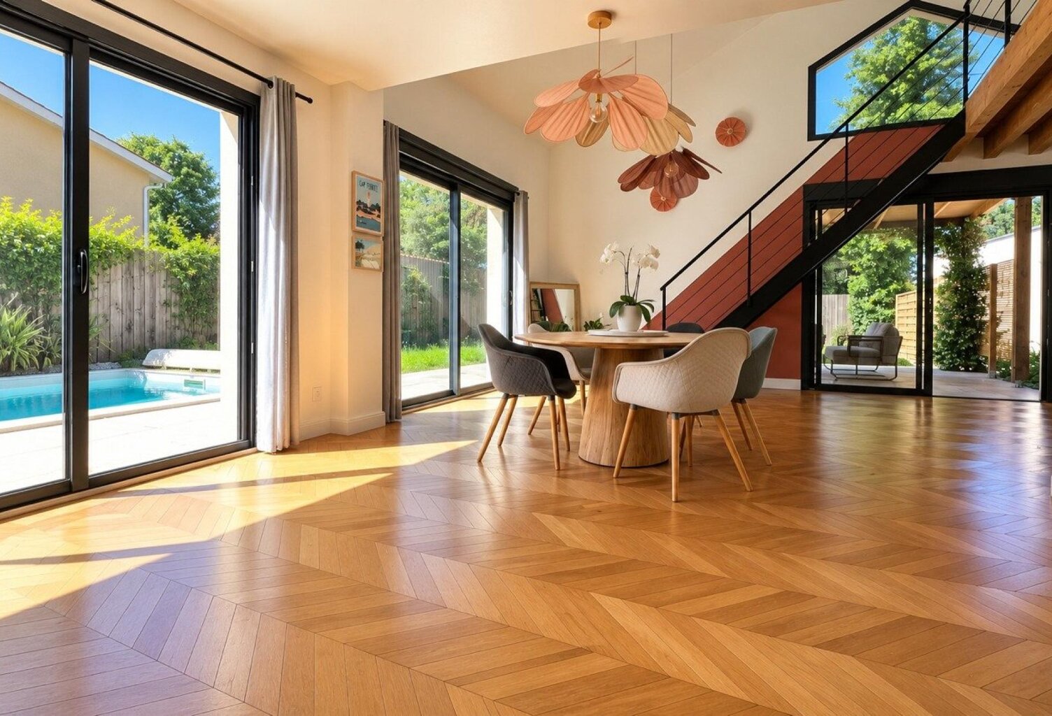 PESSAC ALOUETTE  Maison de plain-pied 200 m², jardin 900 m² piscine, en lisière de forêt — photo 1