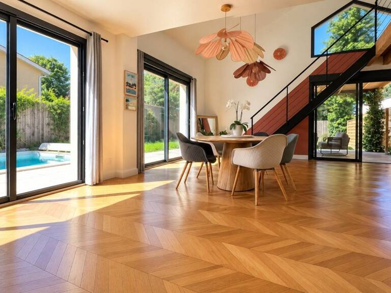 PESSAC ALOUETTE  Maison de plain-pied 200 m², jardin 900 m² piscine, en lisière de forêt — photo 1