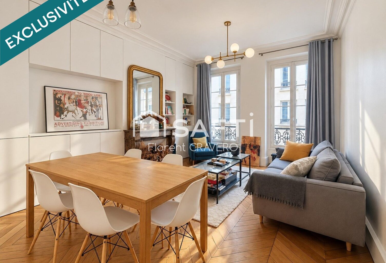 Paris 11e  Oberkampf / Haut-Marais  2 pièces de 43 m² rénové avec goût — photo 1