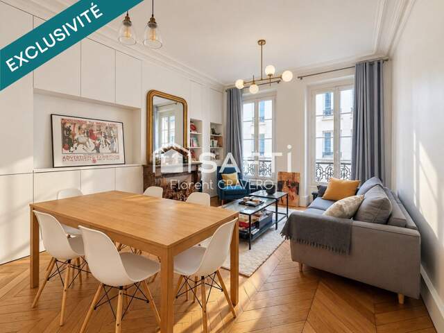 Paris 11e  Oberkampf / Haut-Marais  2 pièces de 43 m² rénové avec goût — photo du bien