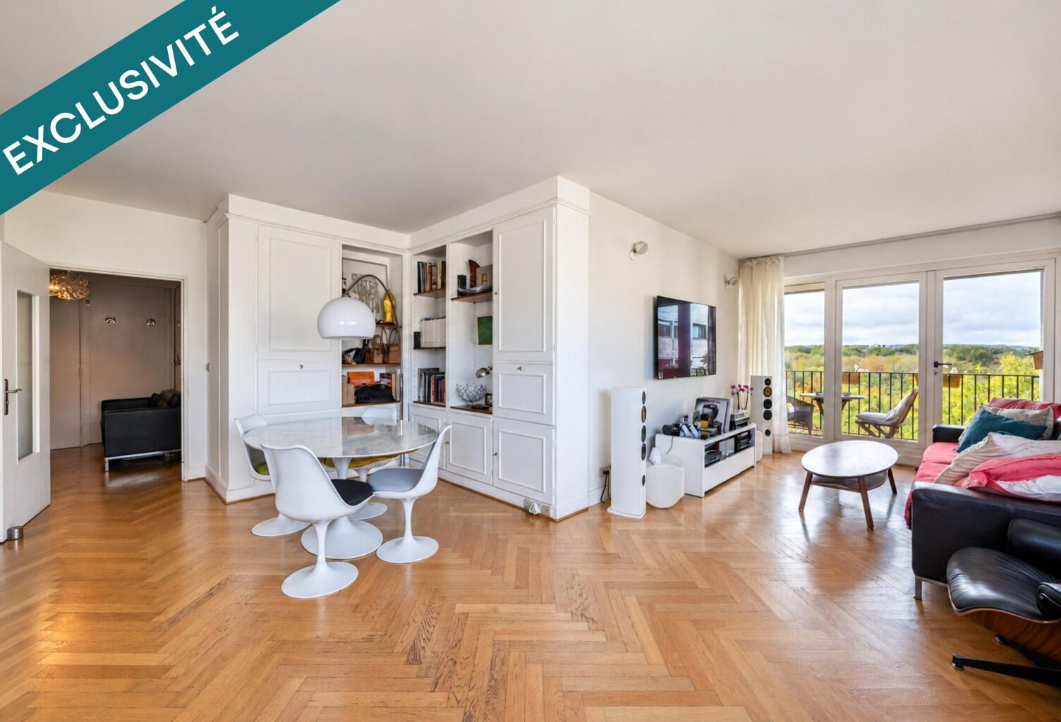 4 pièces de 91 m², loggia sur la forêt, Poissy — photo 1