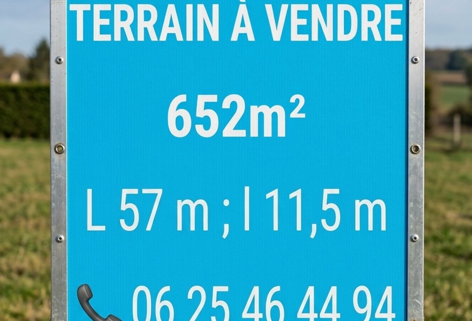 Vente Terrain 652 m&sup2; — photo 1