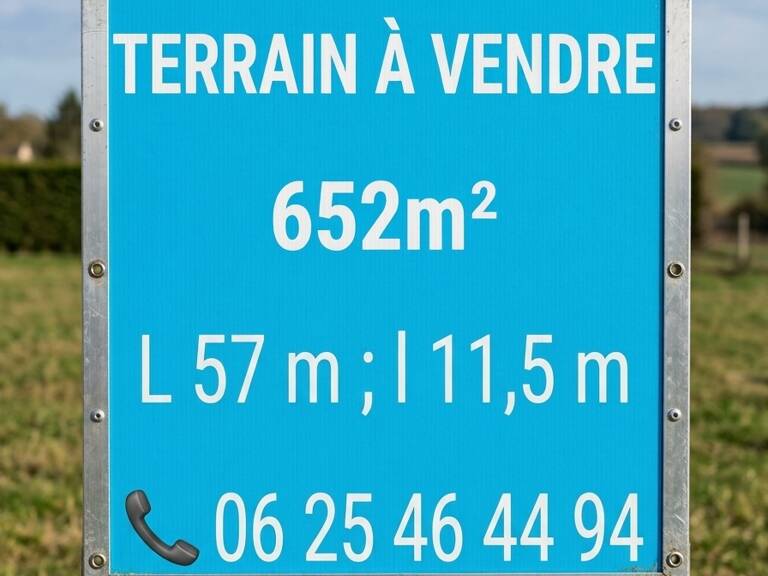 Vente Terrain 652 m&sup2; — photo 1