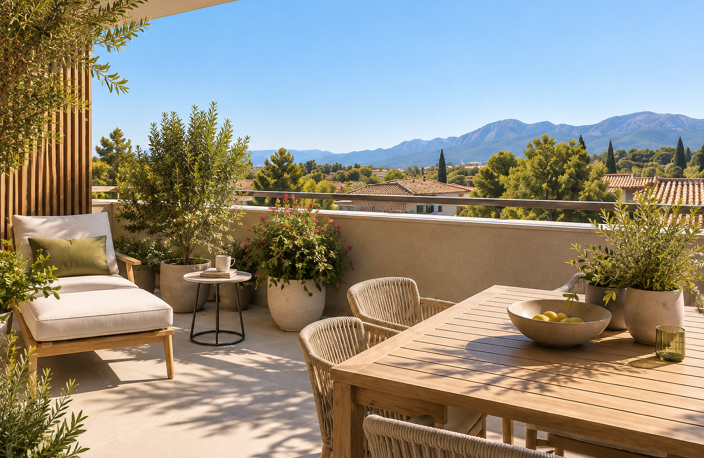 - Grand T2 de 56 m² avec terrasse et parking au calme Aix-en-Provence  — photo 2