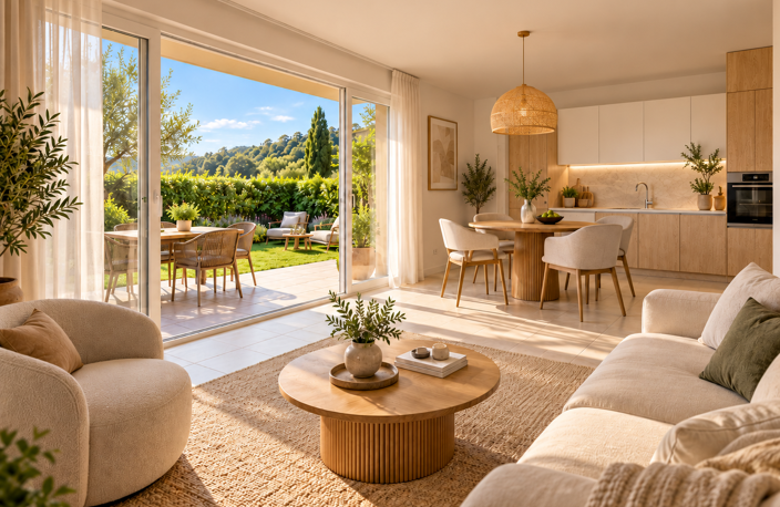 T2 DE 45M² AVEC JARDIN PROCHE THOLONET — photo 2