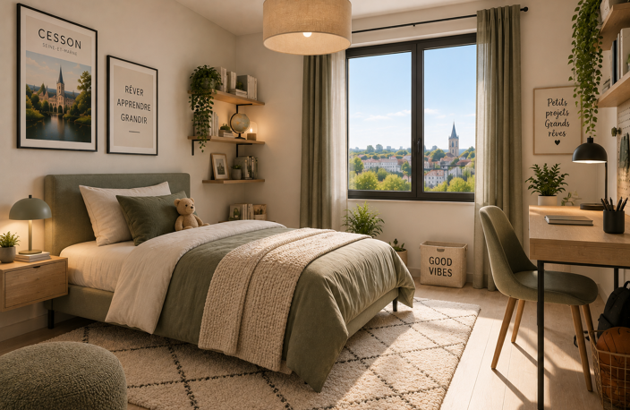 CESSON – DERNIÈRE OPPORTUNITÉ ! 3 PIÈCES DUPLEX EN DERNIER ÉTAGE — photo 3