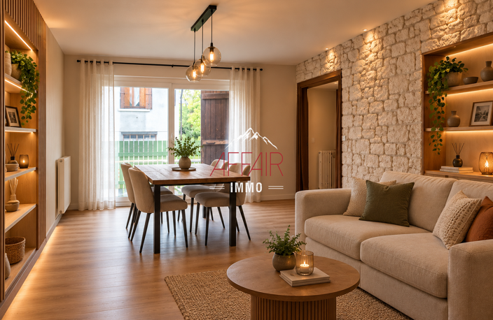MAISON DE VILLAGE MITOYENNE de 185 m2 - (74550) DRAILLANT — photo 4