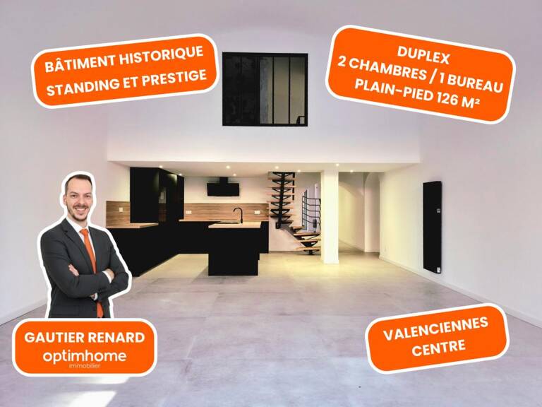 Duplex de Prestige – 126 m² – Caserne Vincent / Nouvel Art – Valenciennes – 4 Pièces — photo 1