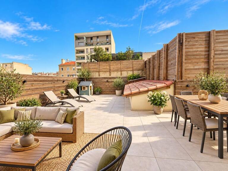 MARSEILLE 6ÈME – SECTEUR PRADO – APPARTEMENT T3 AVEC EXCEPTIONNELLE TERRASSE DE 85 M² — photo 1