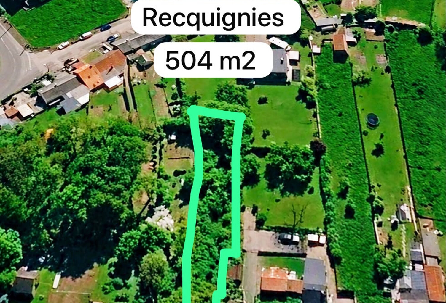 Terrain constructible de 500m2 recquignies — photo 1