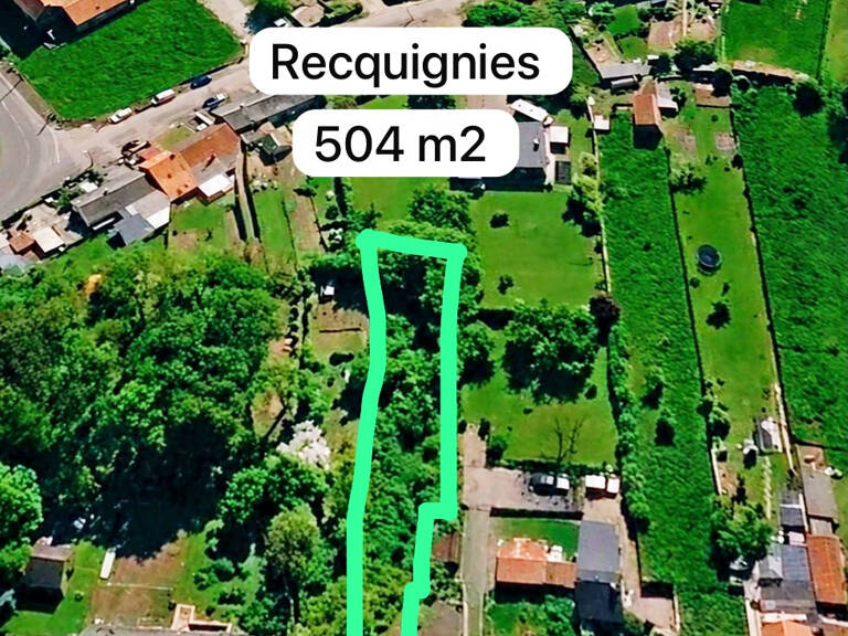 Terrain constructible de 500m2 recquignies — photo 1