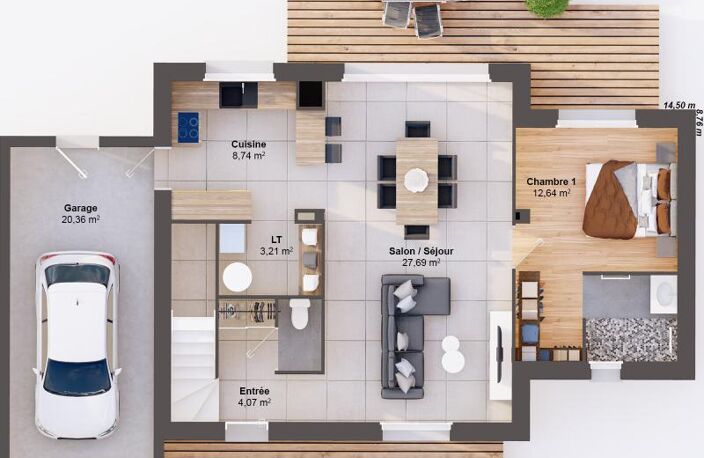 Maison 6 pièces 106 m2 — photo 3