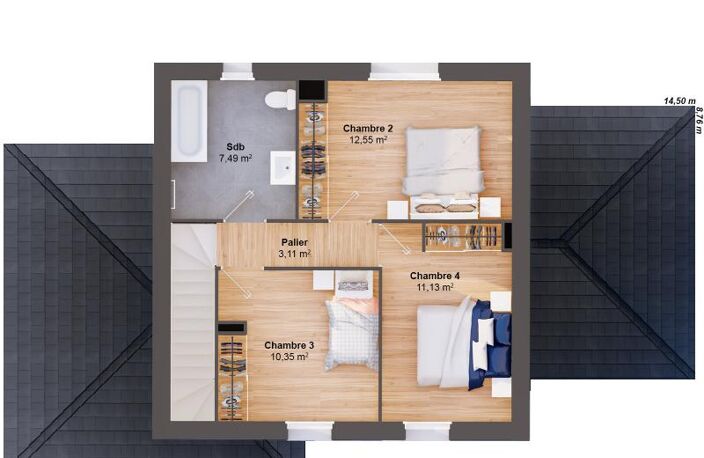 Maison 6 pièces 106 m2 — photo 4
