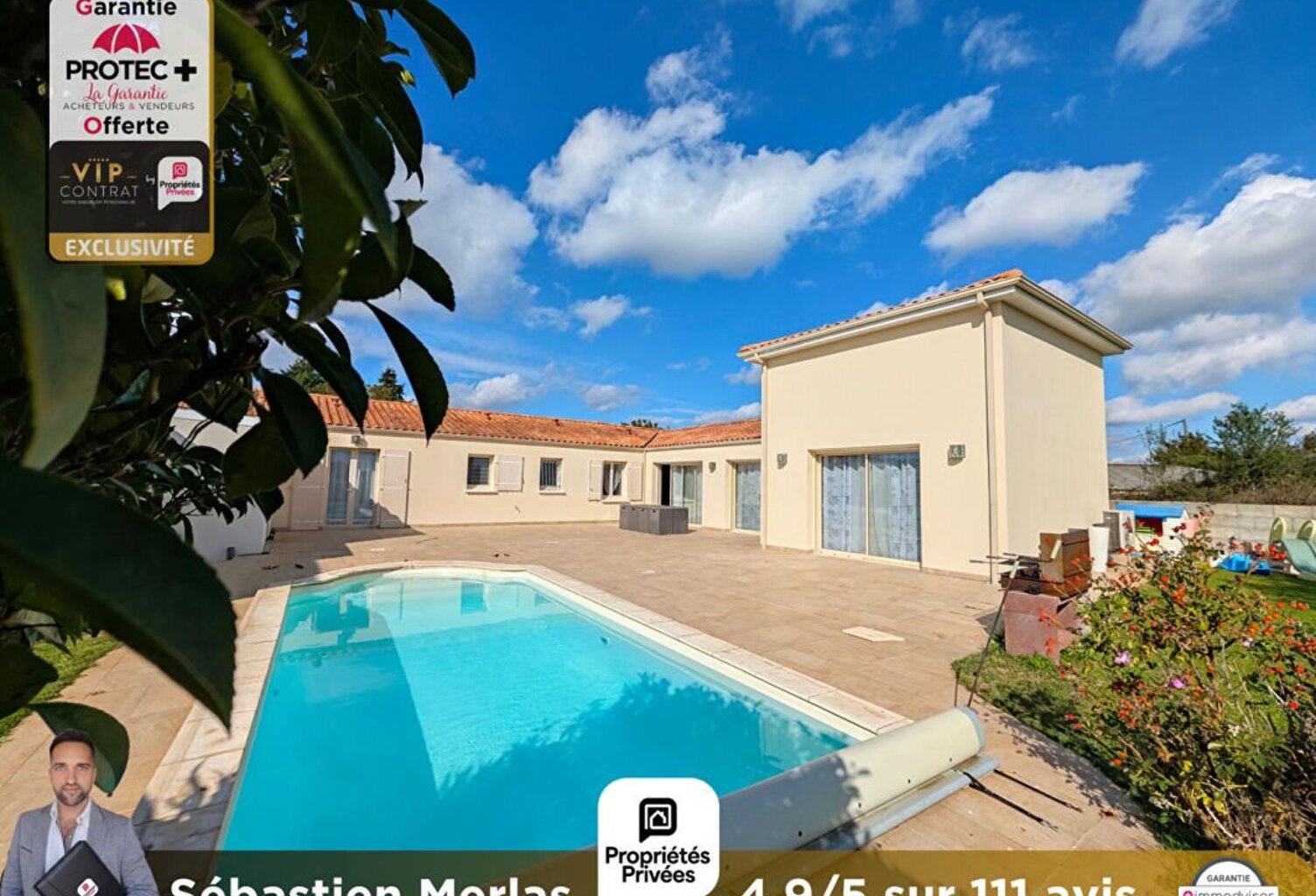Maison 7 pièces avec piscine au calme ! Garantie Protec+ 12 mois inclus ! — photo 1