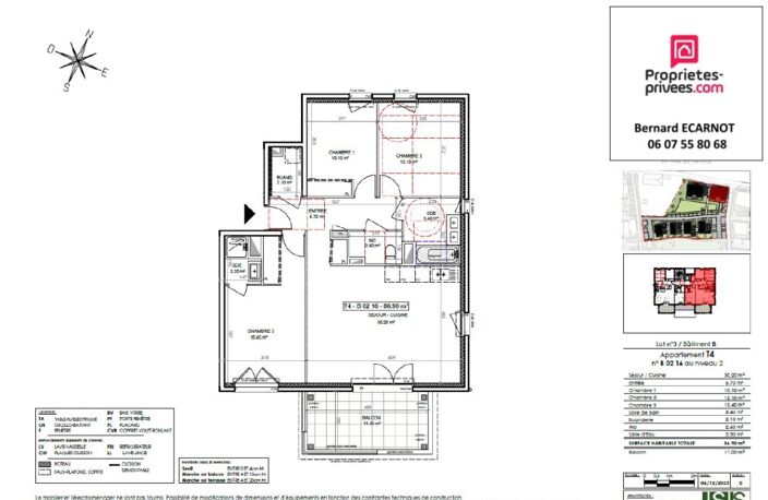 Appartement T4 St Paul De Varces 86,90m2  -Dernière opportunité — photo 2