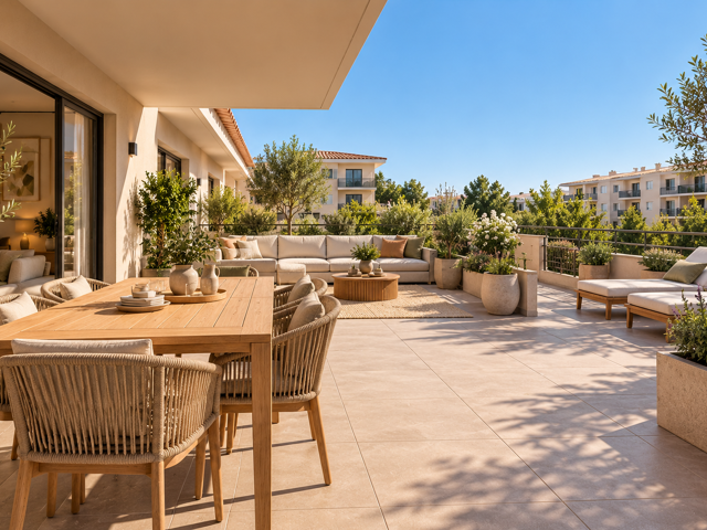 -- LA CIOTAT - MAGNIFIQUE TERRASSE POUE CE LOGEMENT EN T4 - DÈNIERE ÉTAGE — photo du bien
