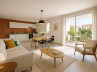 CONFORT FAMILIAL & ESPACE : SUPERBE T3 NEUF AVEC SÉJOUR XXL ET LOGGIA — photo 2