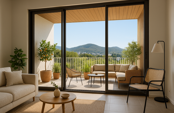 MAGNIFIQUE T3 AVEC VUE DEGAGEE AU COEUR DU REDON A 2 PAS DES COMMODITES — photo 2