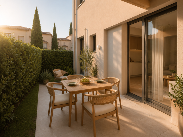 A NE PAS MANQUER - MAGNIFIQUE T2 AVEC TERRASSE DE 12 M² DANS RESIDENCE AVEC PISCINE — photo du bien