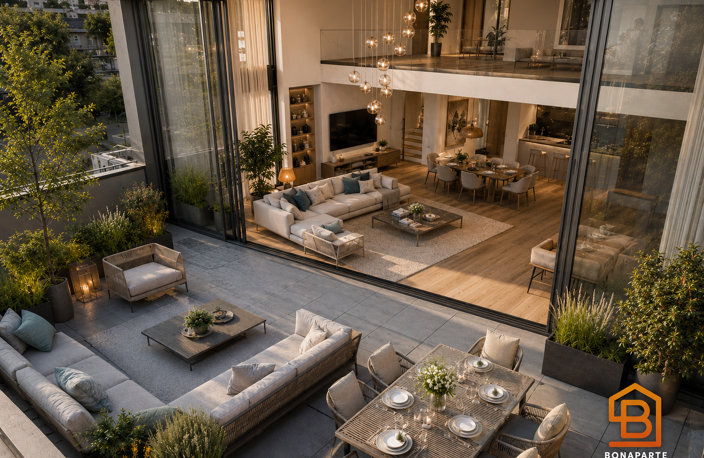 magnigfique duplex neuf 5 pièces dernier etage avec terrasse — photo 2