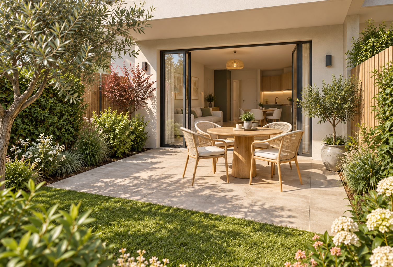 RARE FLORANGE – T2 NEUF AVEC TERRASSE ET JARDIN — photo 1