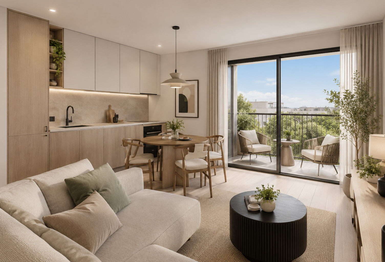 THIONVILLE – GRAND T2 NEUF AVEC BALCON DE 11 M² — photo 1