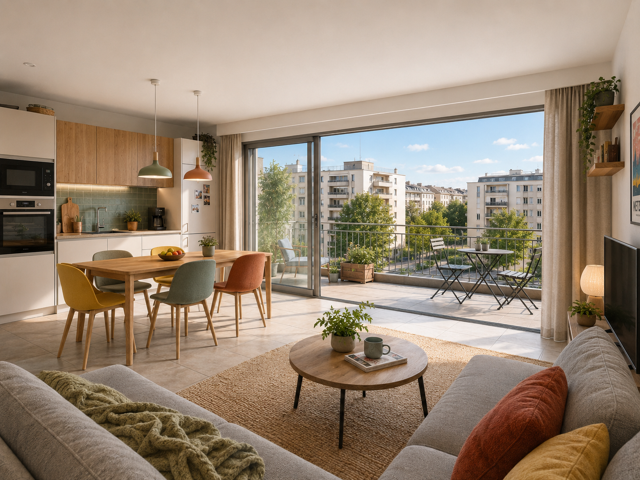 T3 AVEC GRANDE TERRASSE 5 MINS DE LA GARE REMISE DES CLES FIN 2026 — photo du bien